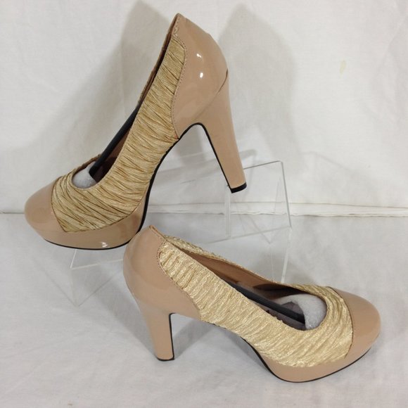 Soul Of Shoes-Final Price- Pump Stiletto Platform Beige Sz 10 - Picture 3 of 11